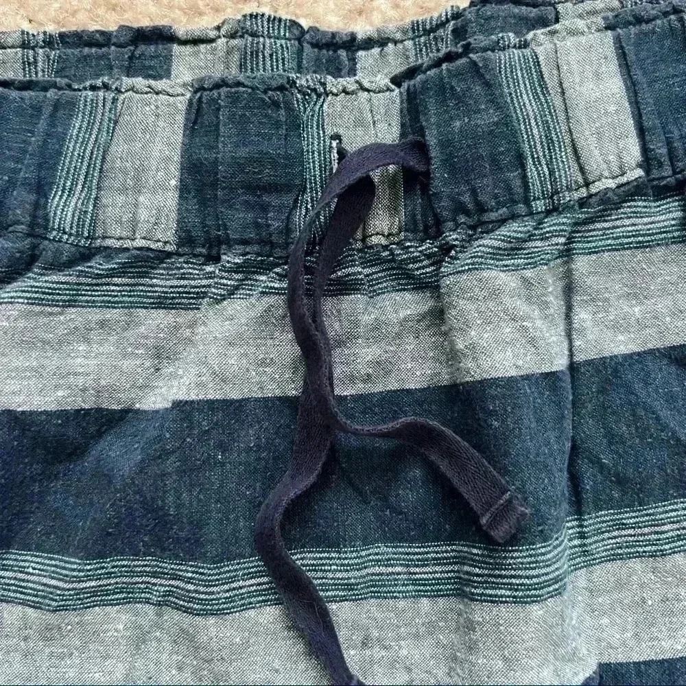 Patagonia Island Hemp Beach Skirt Women’s Size XS Blue Striped STY58480 Pockets